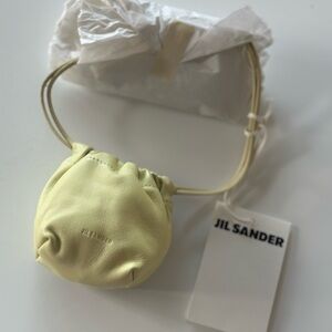 Jil Sander Mini dumpling bag mint green
